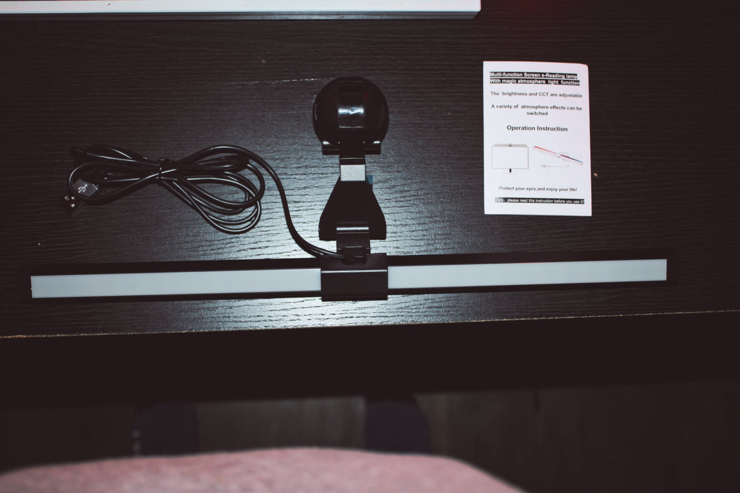 Look at the LumeScape Monitor RGB Gaming Light Bar from up top